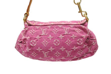 画像をギャラリービューアに読み込む, 極美品 LOUIS VUITTON ルイヴィトン ミニプリーティ ワンショルダーバッグ M95216 モノグラム デニム ピンク 中古 4b008191