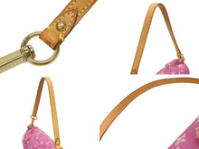 画像をギャラリービューアに読み込む, 極美品 LOUIS VUITTON ルイヴィトン ミニプリーティ ワンショルダーバッグ M95216 モノグラム デニム ピンク 中古 4b008191