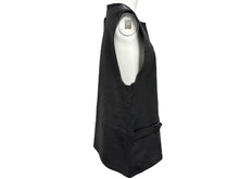 画像をギャラリービューアに読み込む, PRADA プラダ ベルテッドプルオーバー レザーベスト UPC194 サイズ48 カーフスキン トライアングルパッチ ブラック 美品 中古 4b008195