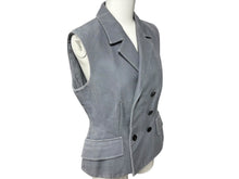 画像をギャラリービューアに読み込む, Christian Dior クリスチャンディオール ダブルブレスト ベスト ブルータザール 021G05A6005 グレー シルク サイズ 38 良品 中古 4b008196
