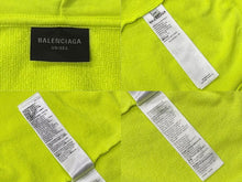 画像をギャラリービューアに読み込む, 極美品 BALENCIAGA バレンシアガ Soccer Paris Zip-Hoodie ジップアップフーディー パーカー 744457 サイズXXL グリーン 中古 4b008199