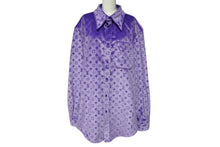 画像をギャラリービューアに読み込む, 極美品 LOUIS VUITTON ルイヴィトン モノグラム総柄 長袖シャツ RM222 P10 HNS62X パープル ポリエステル サイズ 4L 中古 4b008200