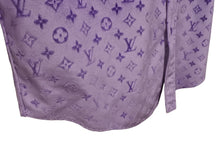 画像をギャラリービューアに読み込む, 極美品 LOUIS VUITTON ルイヴィトン モノグラム総柄 長袖シャツ RM222 P10 HNS62X パープル ポリエステル サイズ 4L 中古 4b008200