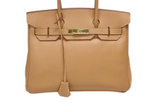 画像をギャラリービューアに読み込む, HERMES エルメス Birkin 30 バーキン30 ハンドバッグ クシュベル ナチュラル □B刻印 1998年製 ゴールド金具 美品 中古 4b008212
