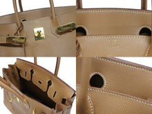 画像をギャラリービューアに読み込む, HERMES エルメス Birkin 30 バーキン30 ハンドバッグ クシュベル ナチュラル □B刻印 1998年製 ゴールド金具 美品 中古 4b008212