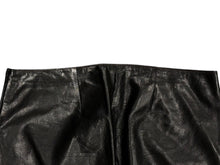 画像をギャラリービューアに読み込む, MIUMIU ミュウミュウ レザー ロングパンツ サイズ40 ブラック サイドジップ イタリア製 本革 美品 中古 4b008217