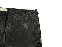 画像をギャラリービューアに読み込む, MIUMIU ミュウミュウ レザー ロングパンツ サイズ40 ブラック サイドジップ イタリア製 本革 美品 中古 4b008217