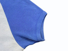 画像をギャラリービューアに読み込む, CHROME HEARTS クロムハーツ CROSS RAGLAN TEE セメタリークロス ラグラン 半袖Tシャツ ブルー サイズXS 良品 中古 4b008220