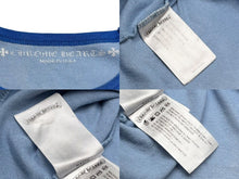 画像をギャラリービューアに読み込む, CHROME HEARTS クロムハーツ CROSS RAGLAN TEE セメタリークロス ラグラン 半袖Tシャツ ブルー サイズXS 良品 中古 4b008220