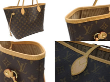 画像をギャラリービューアに読み込む, 極美品 LOUIS VUITTON ルイヴィトン トートバッグ モノグラム M40156 ネヴァーフルMM ブラウン PVCコーティングキャンバス 中古 4b008228
