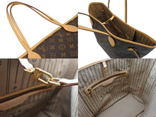画像をギャラリービューアに読み込む, 極美品 LOUIS VUITTON ルイヴィトン トートバッグ モノグラム M40156 ネヴァーフルMM ブラウン PVCコーティングキャンバス 中古 4b008228