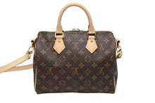 画像をギャラリービューアに読み込む, 未使用 LOUIS VUITTON ルイヴィトン スピーディー バンドリエール25 ハンドバッグ ショルダーバッグ 2way M46977 モノグラム レザー 中古 4b008230