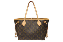 画像をギャラリービューアに読み込む, LOUIS VUITTON ルイヴィトン モノグラム ネヴァーフルPM ハンドバッグ M40155 ブラウン PVC ヌメ革 ゴールド金具 美品 中古 4b008231