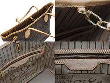 画像をギャラリービューアに読み込む, LOUIS VUITTON ルイヴィトン モノグラム ネヴァーフルPM ハンドバッグ M40155 ブラウン PVC ヌメ革 ゴールド金具 美品 中古 4b008231