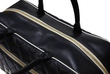 画像をギャラリービューアに読み込む, CHANEL シャネル スポーツライン ボストンバッグ A05943 3番台 キルティング ココマーク レザー ブラック ゴールド金具 美品 中古 4b008234