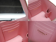 画像をギャラリービューアに読み込む, 極美品 CHANEL シャネル ミニ バニティ チェーンショルダーバッグ ランダム番台 ココマーク キャビアスキン ピンク ゴールド金具 中古 4b008236