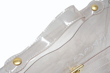 画像をギャラリービューアに読み込む, HERMES エルメス ビニールケリー 不思議の国 エルメスへの旅展 ハンドバッグ トートバッグ クリア 透明 ビニール ゴールド金具 美品 中古 4b008239