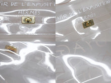 画像をギャラリービューアに読み込む, HERMES エルメス ビニールケリー 不思議の国 エルメスへの旅展 ハンドバッグ トートバッグ クリア 透明 ビニール ゴールド金具 美品 中古 4b008239