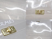 画像をギャラリービューアに読み込む, HERMES エルメス ビニールケリー 不思議の国 エルメスへの旅展 ハンドバッグ トートバッグ クリア 透明 ビニール ゴールド金具 美品 中古 4b008240