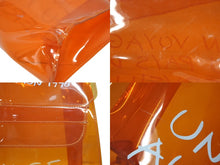 画像をギャラリービューアに読み込む, HERMES エルメス ビニールケリー 不思議の国 エルメスへの旅展 ハンドバッグ トートバッグ オレンジ クリア 透明 ビニール ゴールド金具 美品 中古 4b008241