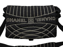 画像をギャラリービューアに読み込む, CHANEL シャネル スポーツライン ショルダーバッグ A32807 10番台 ココマーク ステッチ ナイロン ブラック 美品 中古 4b008242