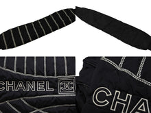 画像をギャラリービューアに読み込む, CHANEL シャネル スポーツライン ショルダーバッグ A32807 10番台 ココマーク ステッチ ナイロン ブラック 美品 中古 4b008242