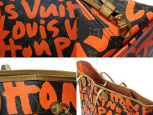 Load image into Gallery viewer, LOUIS VUITTON ルイヴィトン バッグ ハンドバッグ スティーブンスプラウス グラフィティ M93702 ネヴァーフルGM オレンジ 美品 中古 4b008243