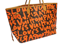 Load image into Gallery viewer, LOUIS VUITTON ルイヴィトン バッグ ハンドバッグ スティーブンスプラウス グラフィティ M93702 ネヴァーフルGM オレンジ 美品 中古 4b008243