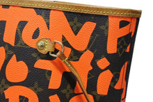 Load image into Gallery viewer, LOUIS VUITTON ルイヴィトン バッグ ハンドバッグ スティーブンスプラウス グラフィティ M93702 ネヴァーフルGM オレンジ 美品 中古 4b008243