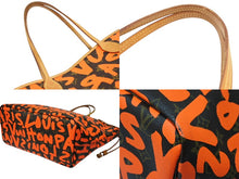 Load image into Gallery viewer, LOUIS VUITTON ルイヴィトン バッグ ハンドバッグ スティーブンスプラウス グラフィティ M93702 ネヴァーフルGM オレンジ 美品 中古 4b008243