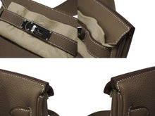 画像をギャラリービューアに読み込む, 新品未使用 エルメス HERMES ケリーアッカドPM W刻印 ワンショルダーバッグ エトゥープ シルバー金具 中古 4b008245