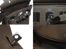 画像をギャラリービューアに読み込む, 新品未使用 エルメス HERMES ケリーアッカドPM W刻印 ワンショルダーバッグ エトゥープ シルバー金具 中古 4b008245