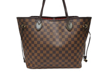 画像をギャラリービューアに読み込む, 極美品 LOUIS VUITTON ルイヴィトン ダミエ ネヴァーフルMM トートバッグ N51105 PVC レザー ブラウン ゴールド金具 中古 4b008248