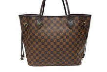 画像をギャラリービューアに読み込む, 極美品 LOUIS VUITTON ルイヴィトン ダミエ ネヴァーフルMM トートバッグ N51105 PVC レザー ブラウン ゴールド金具 中古 4b008248