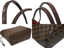 画像をギャラリービューアに読み込む, 極美品 LOUIS VUITTON ルイヴィトン ダミエ ネヴァーフルMM トートバッグ N51105 PVC レザー ブラウン ゴールド金具 中古 4b008248