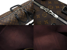 画像をギャラリービューアに読み込む, LOUIS VUITTON ルイヴィトン キーポル バンドリエール45 ボストンバッグ M56711 モノグラムマカサーブラウン 美品 中古 4b008250