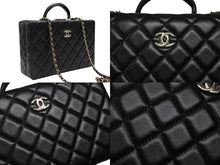 画像をギャラリービューアに読み込む, 極美品 CHANEL シャネル ココマーク マトラッセ チェーンショルダー ハンドバッグ AS5167 ラムスキン ブラック 中古 4b008251