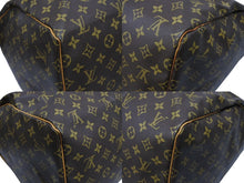 画像をギャラリービューアに読み込む, LOUIS VUITTON ルイヴィトン キーポル55 ボストンバッグ M41424 モノグラム PVC ヌメ革 ブラウン 美品 中古 4b008252