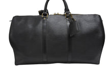 画像をギャラリービューアに読み込む, LOUIS VUITTON ルイヴィトン ボストンバッグ キーポル50 M42962 ブラック エピレザー ゴールド金具 美品 中古 4b008253