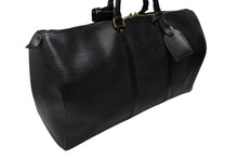 画像をギャラリービューアに読み込む, LOUIS VUITTON ルイヴィトン ボストンバッグ キーポル50 M42962 ブラック エピレザー ゴールド金具 美品 中古 4b008253