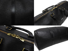 画像をギャラリービューアに読み込む, LOUIS VUITTON ルイヴィトン ボストンバッグ キーポル50 M42962 ブラック エピレザー ゴールド金具 美品 中古 4b008253