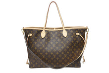 画像をギャラリービューアに読み込む, 新品未使用 LOUIS VUITTON ルイヴィトン モノグラム ネヴァーフル インサイドアウト GM M11948 ブラウン ゴールド金具 中古 4b008256