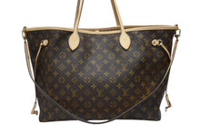 画像をギャラリービューアに読み込む, 新品未使用 LOUIS VUITTON ルイヴィトン モノグラム ネヴァーフル インサイドアウト GM M11948 ブラウン ゴールド金具 中古 4b008256