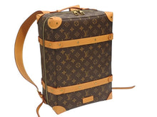画像をギャラリービューアに読み込む, 新品同様 LOUIS VUITTON ルイヴィトン モノグラム ソフトトランク バックパックPM M44752 ブラウン ゴールド金具 中古 4b008260