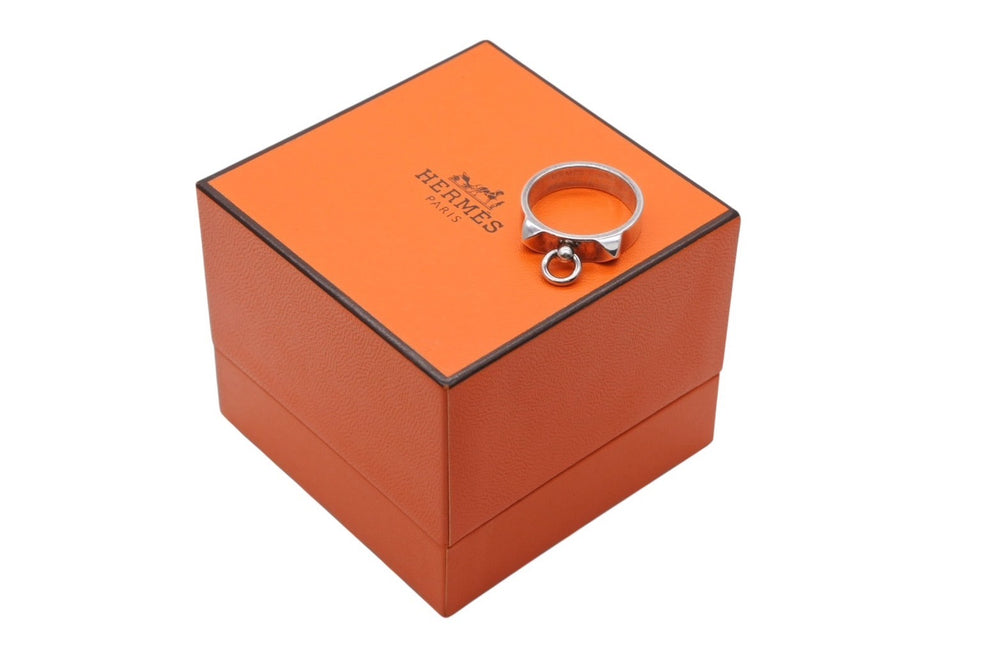 極美品 HERMES エルメス Collier de Chien コリエドシアン リング PM SV925 重量約5.0g サイズ56 中古 4b008265