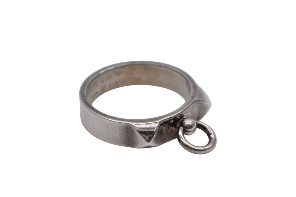 極美品 HERMES エルメス Collier de Chien コリエドシアン リング PM SV925 重量約5.0g サイズ56 中古 4b008265