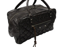 画像をギャラリービューアに読み込む, BALENCIAGA バレンシアガ マトラッセ シティ ハンドバッグ 168032 ブラウン レザー シルバー金具 美品 中古 4b008268