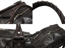 画像をギャラリービューアに読み込む, BALENCIAGA バレンシアガ マトラッセ シティ ハンドバッグ 168032 ブラウン レザー シルバー金具 美品 中古 4b008268