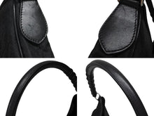 画像をギャラリービューアに読み込む, CHRISTIAN DIOR クリスチャンディオール トロッター ワンショルダーバッグ キャンバス 03-RU-1007 ブラック シルバー金具 美品 中古 4b008269