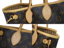 画像をギャラリービューアに読み込む, LOUIS VUITTON ルイヴィトン モノグラム ネヴァーフルPM ハンドバッグ M40155 ブラウン PVC ヌメ革 ゴールド金具 美品 中古 4b008270